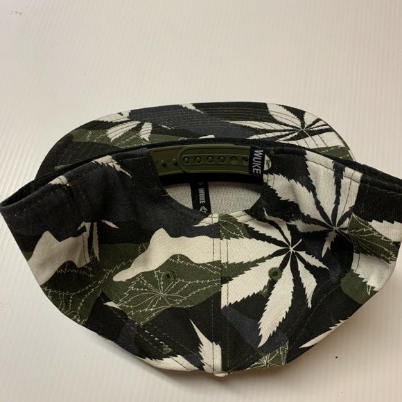 Wuke Flat Bill Snap Back Hat Camo Palm Trees - Picture 8 of 8